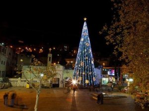 Christmas tree in Bethlehem. (photo credit: Dana Friedlander, courtesy Ministry of Tourism)